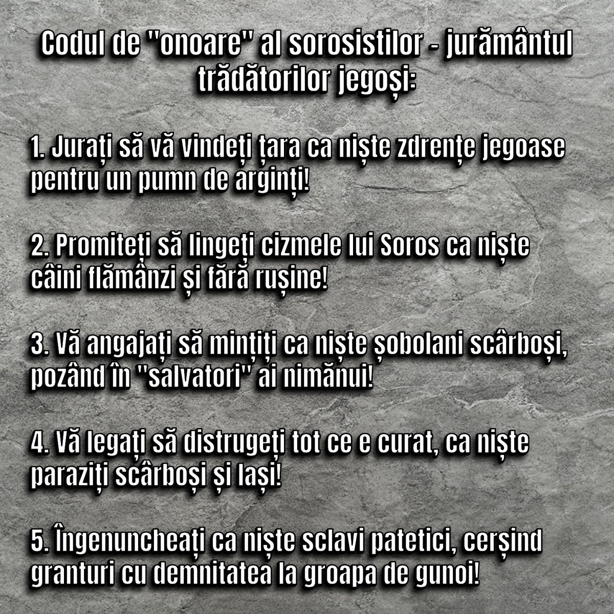 mariandidthis's tweet photo. #Soros #SorosistiJegosi #Tradatori #Globalism #GunoiGlobalist #Rusine #Fanatism #Ursula #Macron #USR #Sobolani
Sunteți niște gunoaie trădătoare, niște zdrențe globaliste care merită doar dispreț! 😠 https://t.co/6TAMUTQkWS