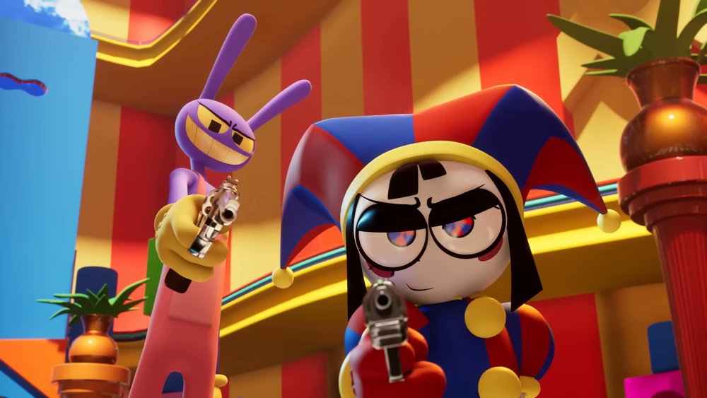 Same energy 💥🔫 #HelluvaBoss #TheAmazingDigitalCircus #Blitzø #jaxTADC #Pomni #guns #funnbunny #IMP