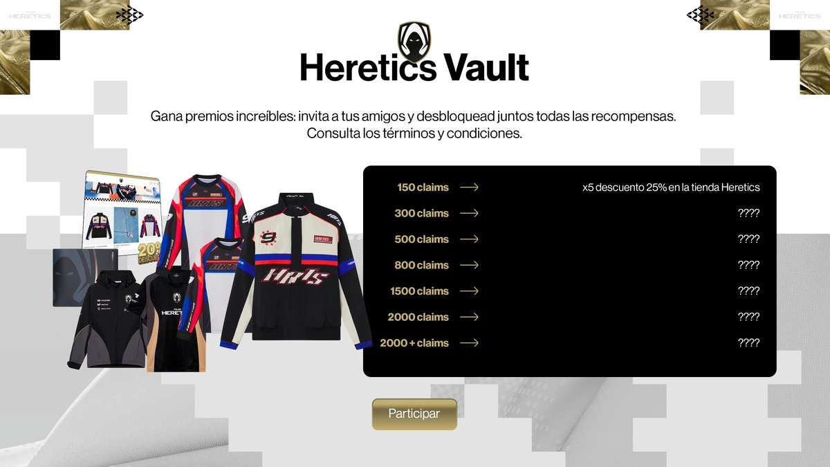 ❗️🎁 SE VIENE MEGASORTEO 🎁❗️

Junto a <a href="/OLAGuildGames/">OLA Guild Games</a> traemos MUCHAS recompensas totalmente gratis 👀

REQUISITOS 🚨
➡️ Seguir a <a href="/OLAGuildGames/">OLA Guild Games</a> 
✅ RT + Mención a un amigo
✅ Participar en olagg.io/es/posts/heret…

Tenéis hasta que acabe Septiembre ¡Mucha suerte! 🍀