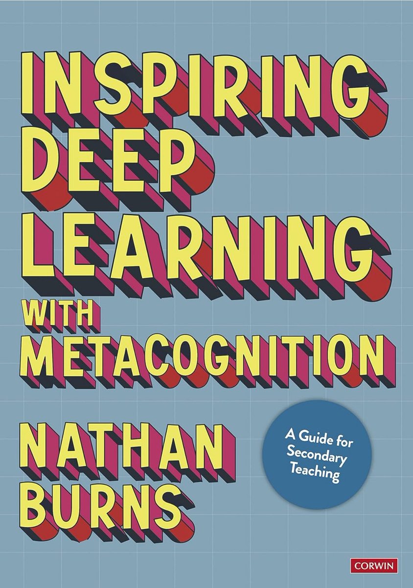 The start of the year makes a fantastic time to do a book giveaway! 

Simply RT this post to be in with the chance of winning a copy of Inspiring Deep Learning with Metacognition!

Suitable for all educators! 

Drawn Sunday 7th!