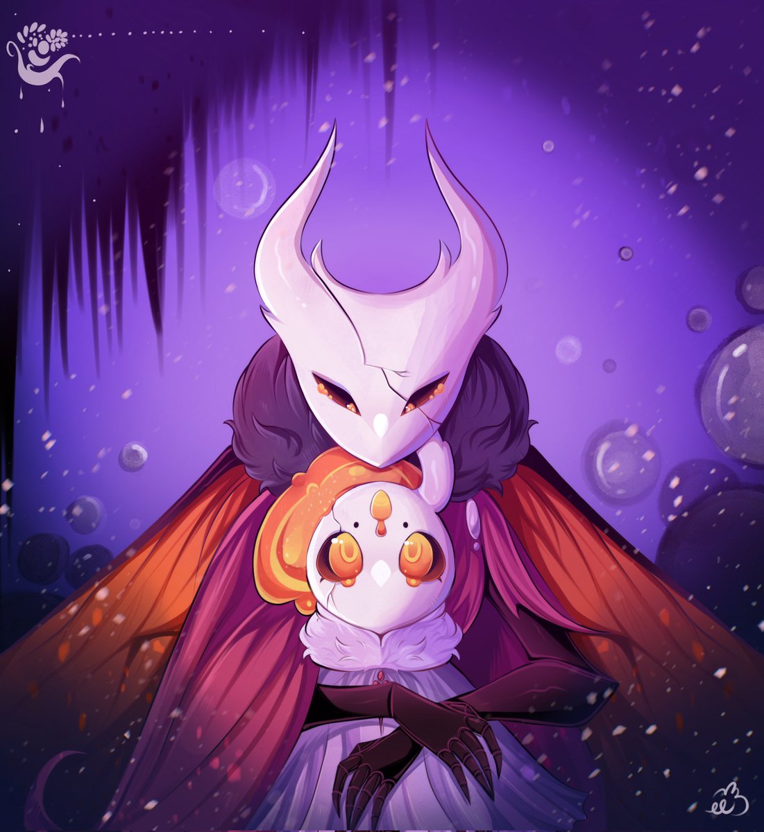 Hollow Knights Together at Last 💜
• with the release of Silk Song I had an excuse to draw mine and my hubbys hollow knight ocs hehe
#hollowknight #Silksong #bnnysbedroom