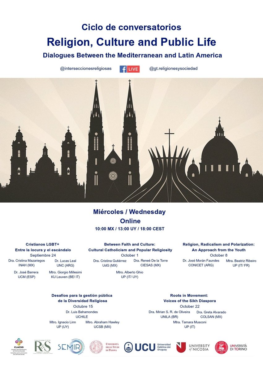 Seminario de Intersecciones de lo Religioso -SEMIR tweet media