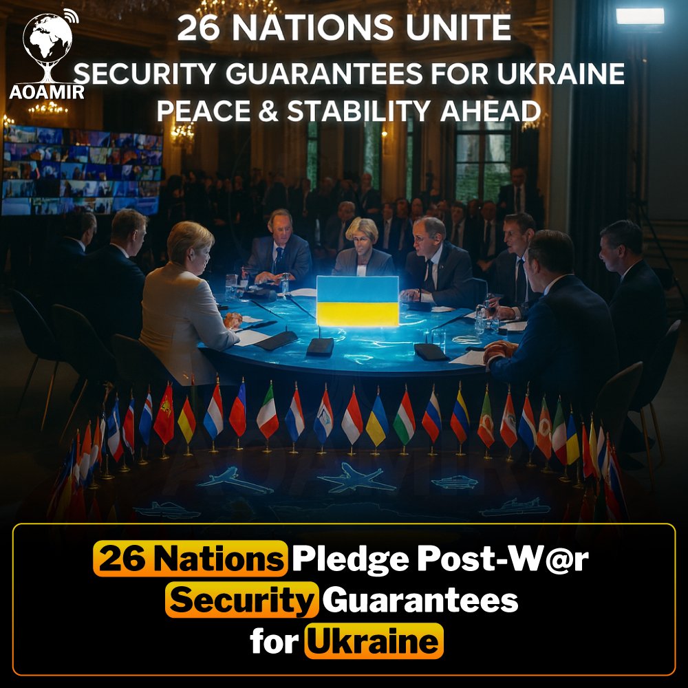 AOAMIR_Official's tweet image. World Leaders Pledge Security Guarantees for Post-Conflict Ukraine
#UkrainePeace #GlobalUnity #SecurityCommitment #RebuildingTogether #InternationalSupport