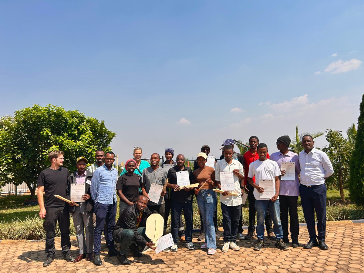 👏 Week 2 of IAF’s training in tertiary wood processing wraps up today! 🪵💪 Youth, men &amp; women from across Rwanda have been sharpening their skills.🎯Next: a 2-day women’s training in finishing &amp; coating <a href="/AdefTvet/">ADEF TVET SCHOOL</a>. Thanks to <a href="/giz_rwanda/">GIZ Rwanda</a> &amp; <a href="/RwandaIndustry/">NIRDA | Rwanda</a> for the support! 🙌