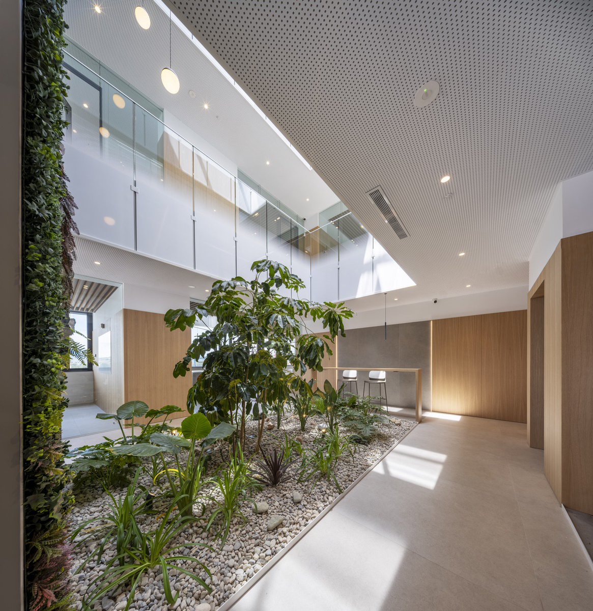 ConstruNewsX's tweet image. ⭕️La nueva sede de Extrusax: #aluminio, #biofilia y eficiencia en un edificio corporativo 🔗 construnews.com/arquitectura/s…🔹 El Dato: La obra, con 990 m² de superficie construida, se ejecutó en 21 meses e integra 107 lamas de #aluminio de hasta 12 metros.