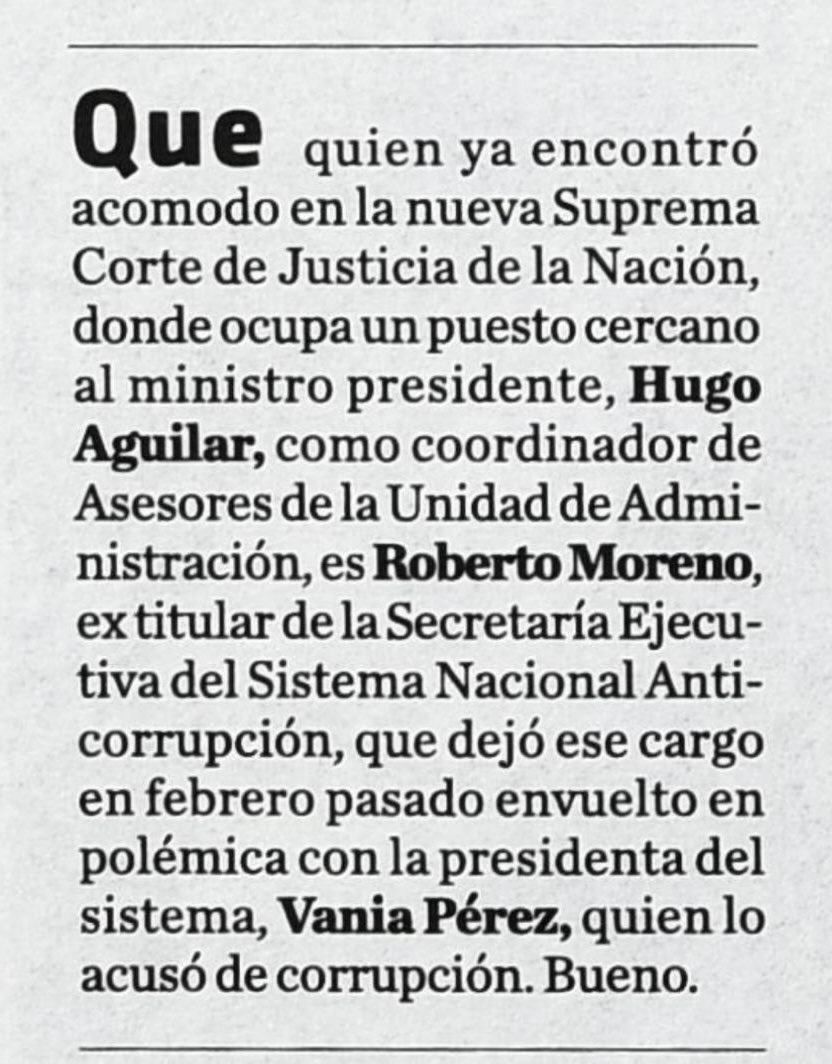 Y asi es como se ve el trabajo de la presidenta del #SNA 
Una aviadora mas del sistema, <a href="/vaniadelbien/">Vania Pérez Morales</a> hasta cuando se verán los resultados, que seguimiento hay de esta denuncia????😴😴😴😴 <a href="/SCJN/">Suprema Corte</a> <a href="/ComiteCPC/">CPC</a> 
Así la nota en <a href="/Milenio/">Milenio</a>