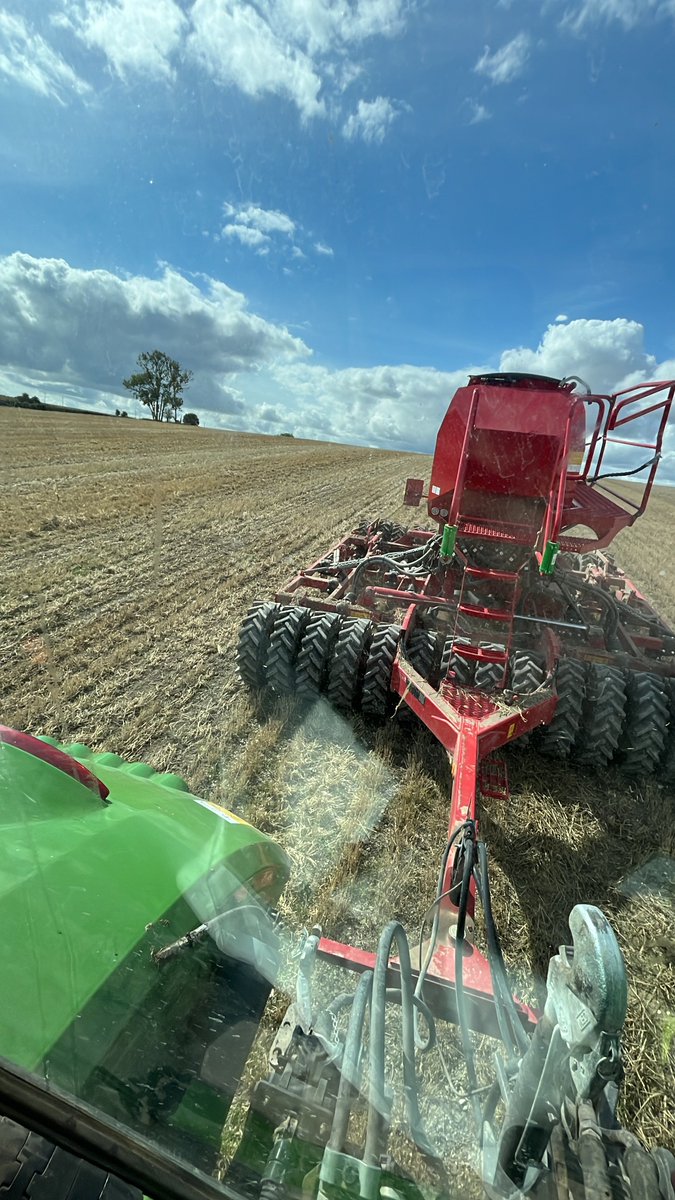 PaddyDickson1's tweet photo. Herbage seed in post spring barley, with a trial area of Biocoat Gold to have a look at https://t.co/VSVFHzl0ry