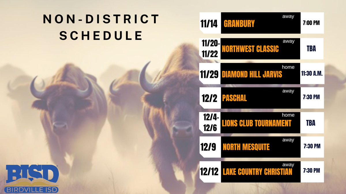 Haltom Hoops non-district schedule! Big things happening here in THE CITY!