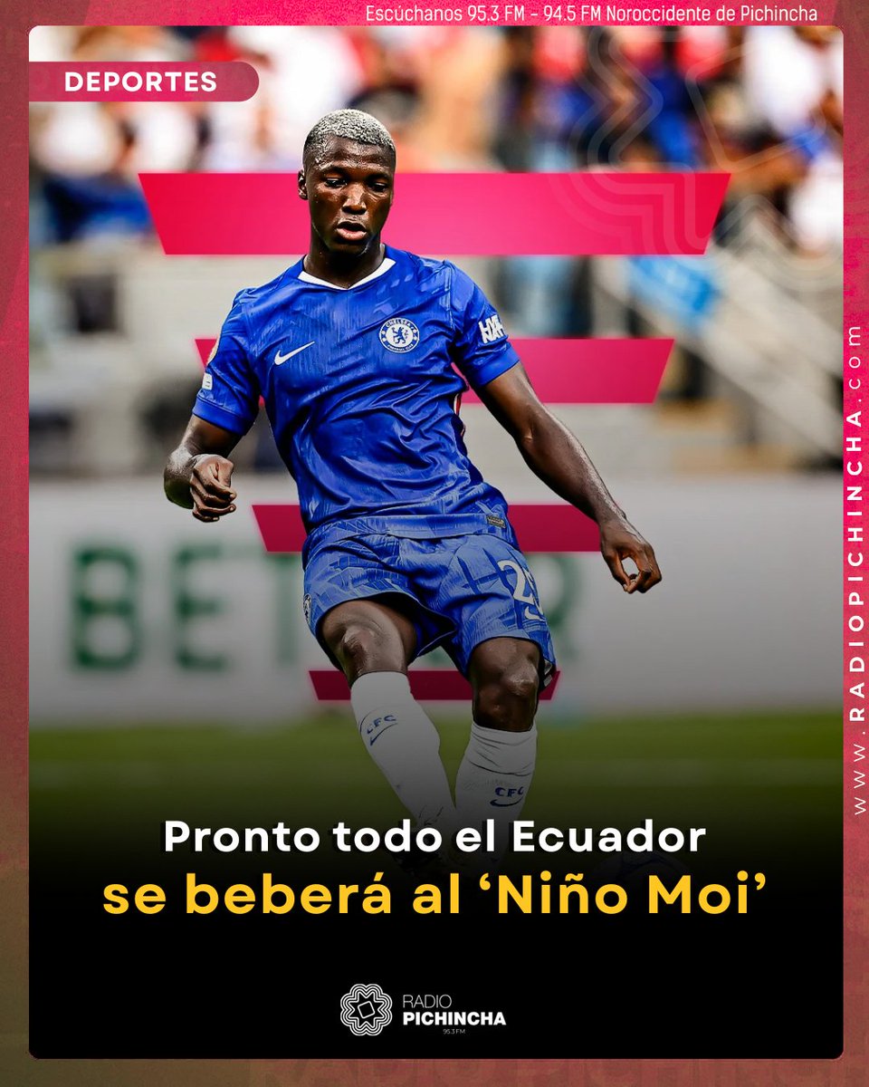 🏟️#Deportes | Moisés Caicedo, la estrella ecuatoriana del Chelsea, registró su propia marca de bebidas “Niño Moi”.
#LaRadioDeLasNoticias 
Los detalles⤵️
radiopichincha.com/pronto-todo-el…