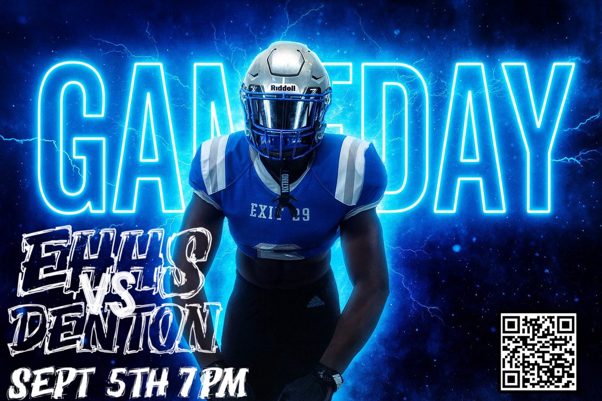EHHS_sports's tweet photo. 🚨GAMEDAY🚨
Highlander 🏈 heads to Denton tonight to take on the Broncos‼️ Scan the QR for tickets 🔵⚔️⚪️ #hills #5701SheltonSt #Exit29
@da_thegreat @easternhillshs @easternhillsFB @fwisdathletics @CoachCal_AD @CoachAtlas1 @Raragon_AsstAD @Coach_Murray @dctf @matt_stepp817 @dfwgridiron @dfwvarsity @fridaynghtglory @ronmurrayjr @uiltexas @SBLiveTX