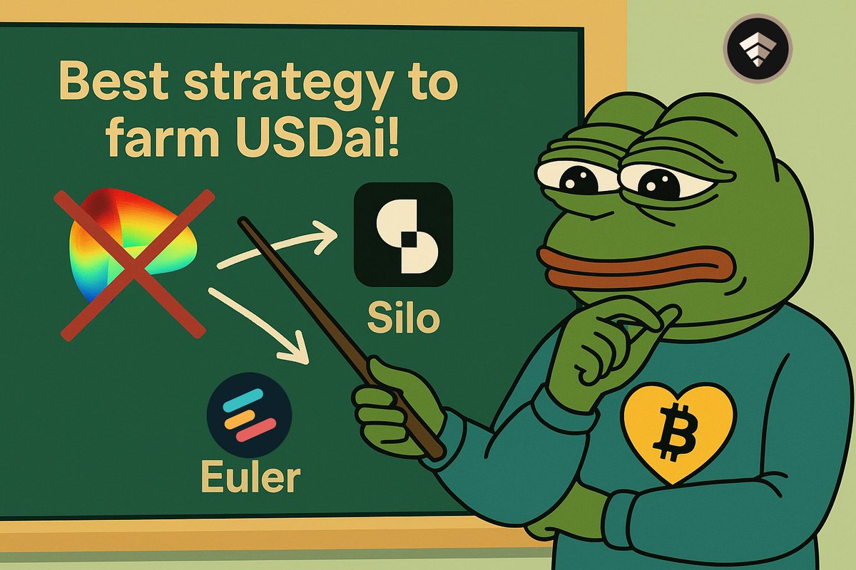 Cryptophileee's tweet image. The craziest stablecoin imbalance I’ve ever seen 👇

$USDai caps are maxed. Curve pools are broken.

Demand is only heating up. $USDai = 1.04 $USDC!

Here’s how to farm Allo points WITHOUT holding $USDai 🧵