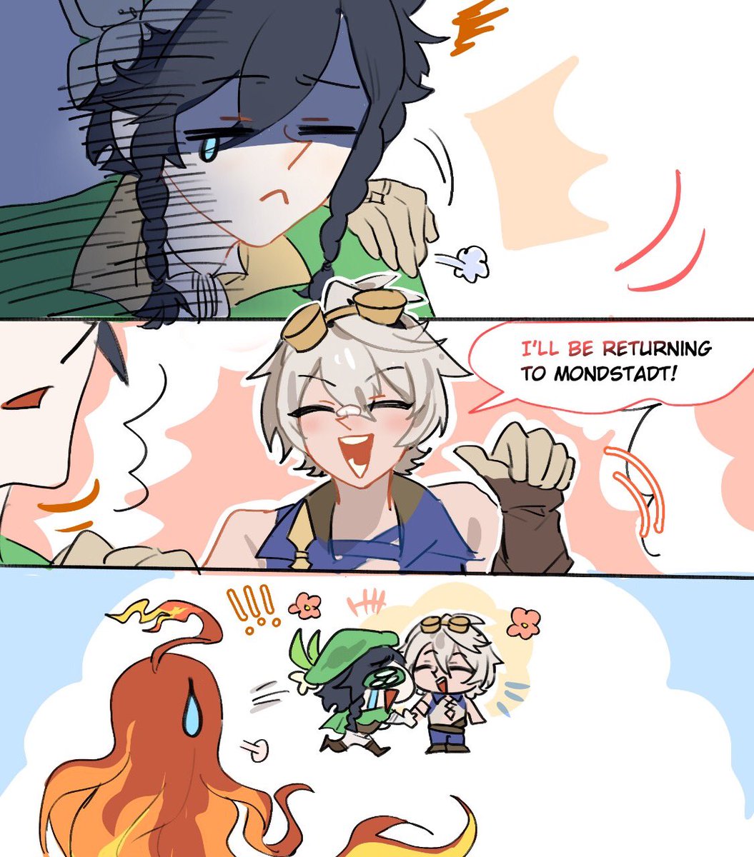 KIVartx's tweet image. I’ll back! #GenshinImpact #Bennett #venti #Mavuika