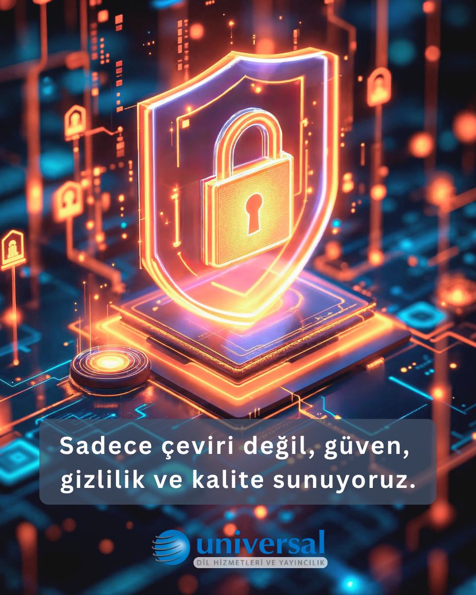 Universal Dil olarak çeviride sadece kelimeleri değil, güveni, gizliliği ve kaliteyi bir araya getiriyoruz. İşinizi uluslararası arenada doğru ve güvenilir bir şekilde temsil etmenizi sağlıyoruz. 

Daha fazlası için: universaldil.com

#Universal #UniversalDil #Çeviri