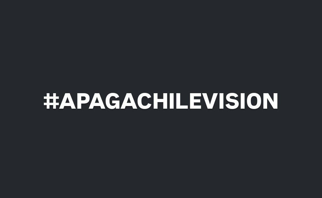 🔴 Me sumo. 👍
Que sea haga  tendencia en X #ApagaChileVision