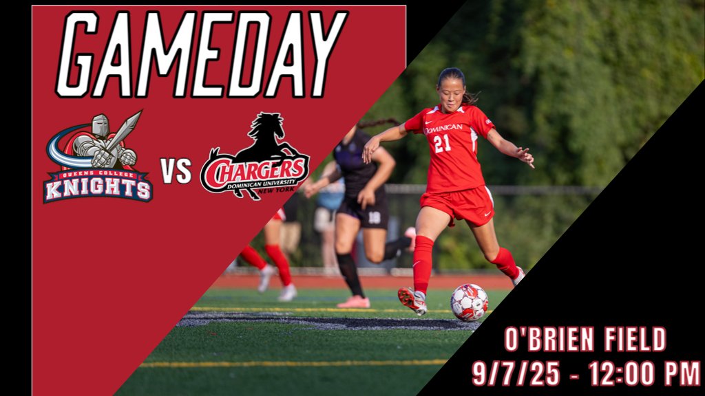 HOME OPENER! The DU women's soccer team host the Knights of Queens College for their home opener on O'Brien Field at 12:00 PM. Let's go Lady Chargers!