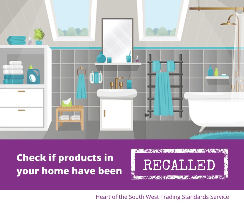 ❓Do you know if items in your home have been recalled? Check the latest product safety recalls here 👇
devonsomersettradingstandards.gov.uk/consumer/produ…
