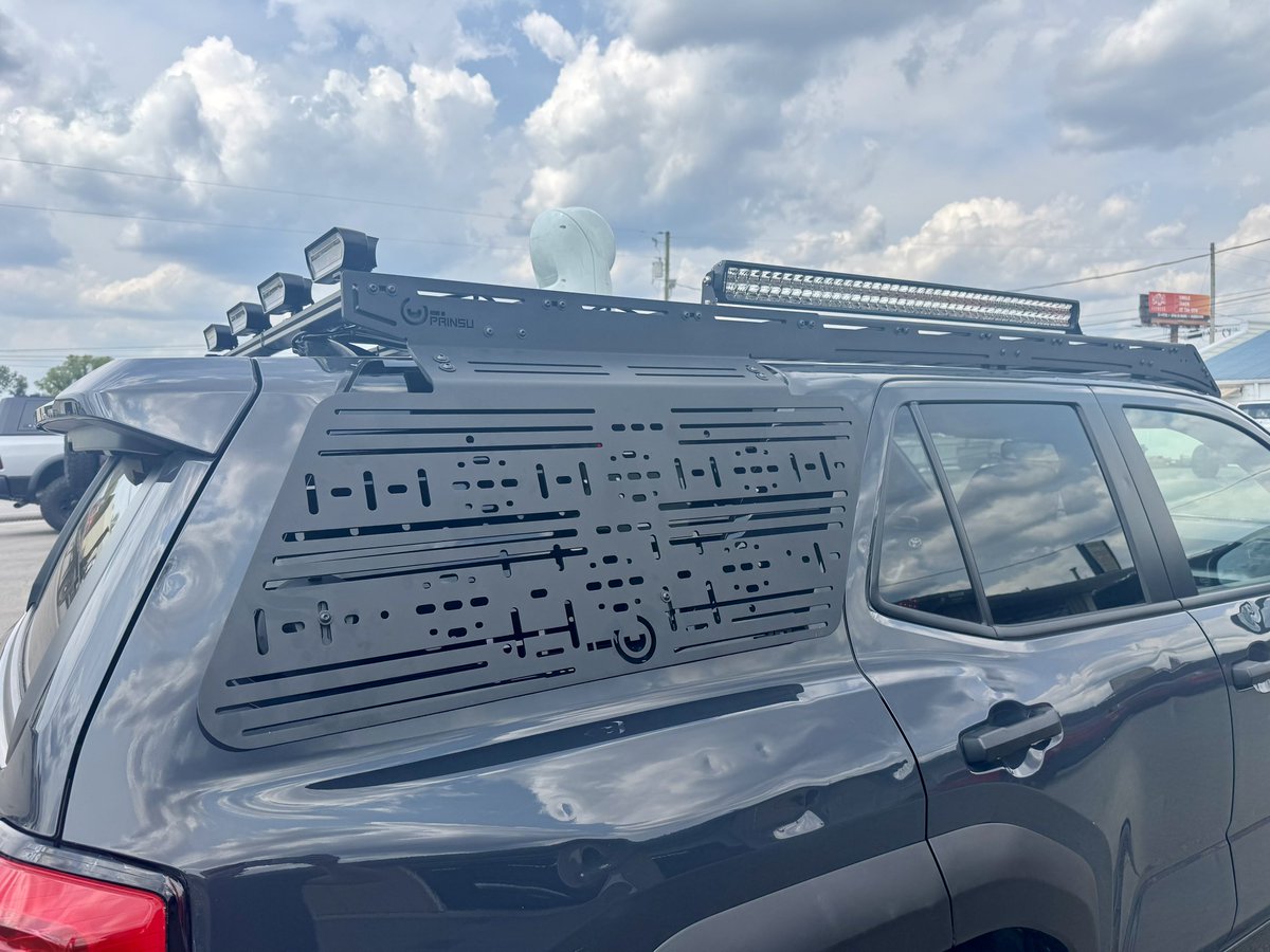 The 4Runner is decked out and ready for extreme weather! Here’s the before and after. Added 360° rooftop camera, LED lights bars, strobes on front and back, and mounted starlink. 

Huge shout out to the folks at both Infinite Off-Road and Elevated Off Road in Murfreesboro, TN for