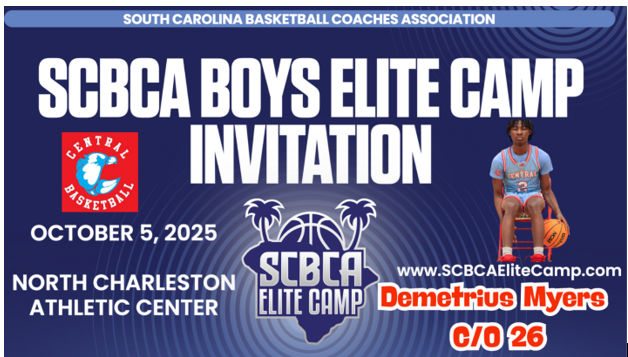 Central Eagles Mens Basketball (@centraleaglesb1) on Twitter photo Congrats to Central's Tahziir Webber, Demetrius Myers, Jakari Holloman, Jordan Crowder, and Darivus Colyer for receiving invitations, 2025 SCBCA Elite Camp!
<a href="/Darviuscolyer/">Darvius colyer jr</a>
<a href="/j2gotnobounce/">Jordan Crowder</a>
<a href="/Tahskiii/">Tah</a>
<a href="/showtimemyers/">Demetrius Myers</a>
<a href="/JakariHolloman1/">Jakari Holloman</a>
<a href="/PrepHoopsSC/">Prep Hoops South Carolina</a>
<a href="/Swanny1973/">Bret Swanson</a>
<a href="/Epic_Hoops/">E.P.I.C Hoops</a>
<a href="/Phenom_Hoops/">Phenom Hoop Report</a> Congrats to Central's Tahziir Webber, Demetrius Myers, Jakari Holloman, Jordan Crowder, and Darivus Colyer for receiving invitations, 2025 SCBCA Elite Camp!
<a href="/Darviuscolyer/">Darvius colyer jr</a>
<a href="/j2gotnobounce/">Jordan Crowder</a>
<a href="/Tahskiii/">Tah</a>
<a href="/showtimemyers/">Demetrius Myers</a>
<a href="/JakariHolloman1/">Jakari Holloman</a>
<a href="/PrepHoopsSC/">Prep Hoops South Carolina</a>
<a href="/Swanny1973/">Bret Swanson</a>
<a href="/Epic_Hoops/">E.P.I.C Hoops</a>
<a href="/Phenom_Hoops/">Phenom Hoop Report</a>