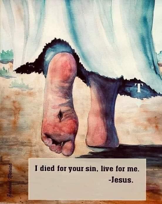 The beautiful hands that had mixed the eye-salve and healed the blind, now nailed to the cross. 

Those lovely feet that had hurried to do every errand of the Father's love and healing mercy; now crucified with spikes of cruel iron.
So few contemplate the supreme price He paid.