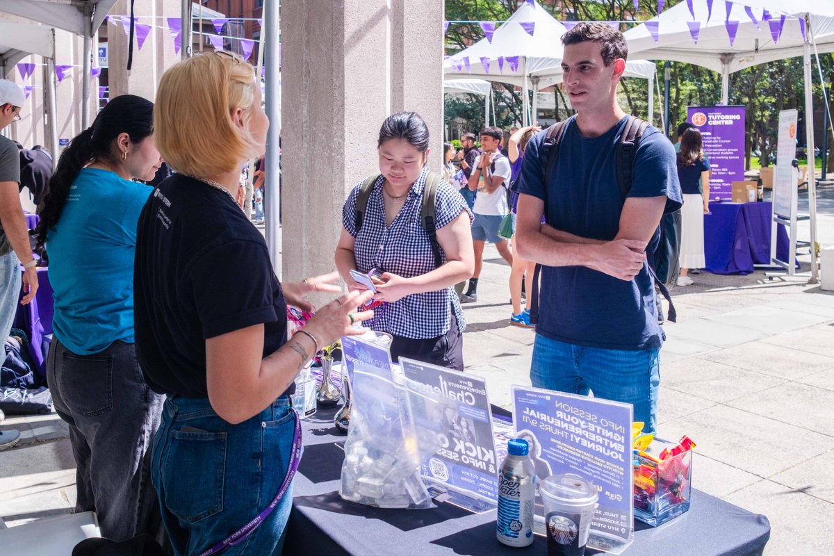 new semester is here! 💜✨ We loved connecting with NYU students at orientation and can’t wait to support your entrepreneurial journey. 🚀

Join our virtual Info Session on 9/11 to learn more!
🔗 luma.com/rue7ctq1

#NYU #NYUstern #BerkleyCenter #NYUWelcome #Entrepreneurship