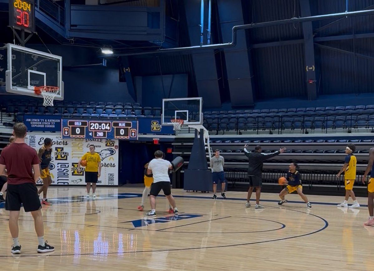 Thank you to <a href="/LaSalle_MBB/">La Salle Men’s Basketball</a> for hosting our 2027s <a href="/MaxOkebata7/">Max Okebata</a> and <a href="/tylerbranson248/">Tyler Branson</a> for an unofficial visit.  #GoExplorers <a href="/DarrisNichols/">Darris Nichols</a> <a href="/ColinCurtin/">Colin Curtin</a>