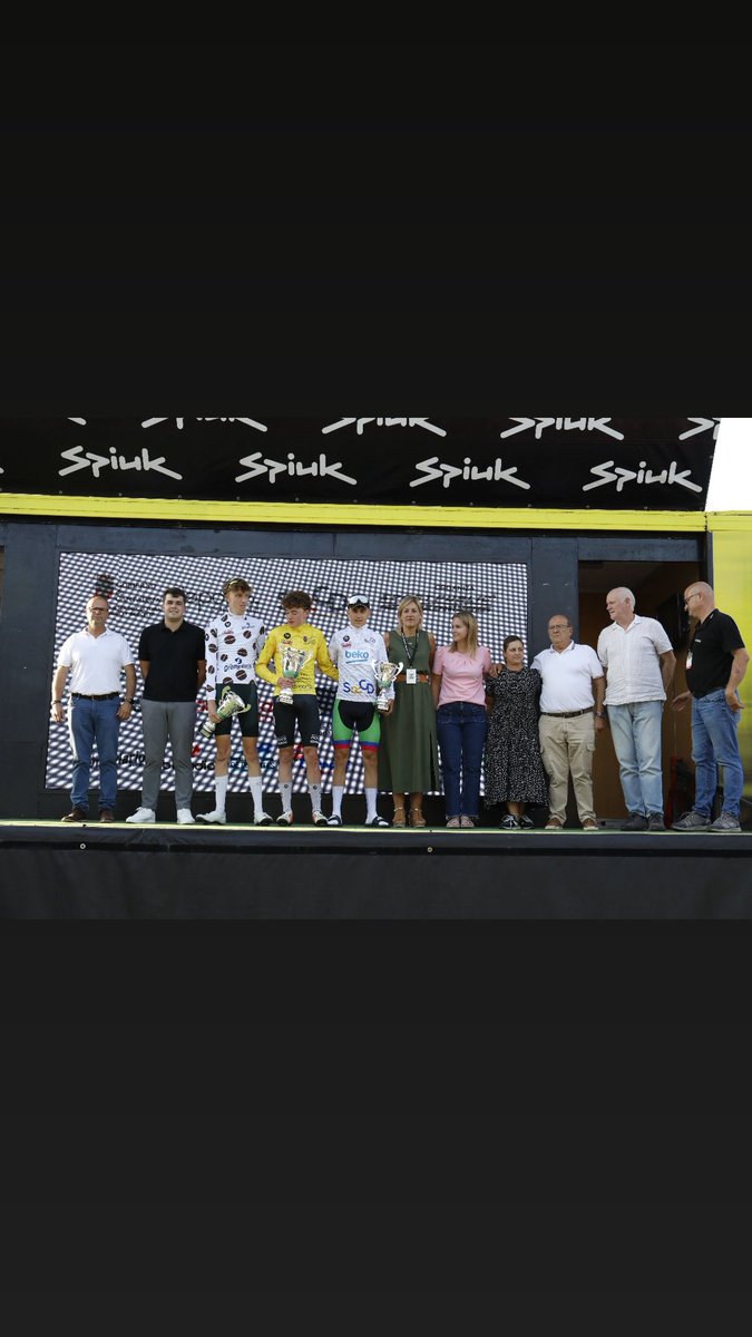 Foto podium etapa 1 
✌🏼 #VueltaCantabriaUCI25