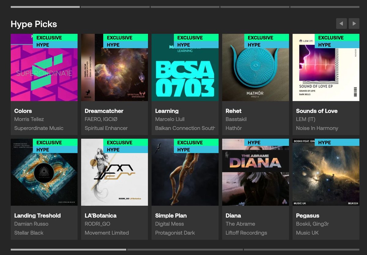 MusicUKLabel's tweet photo. Beatport Hype Love 😀 😁 

Boskii Feat. Ging3r - Pegasus https://t.co/S0o16fbvlc