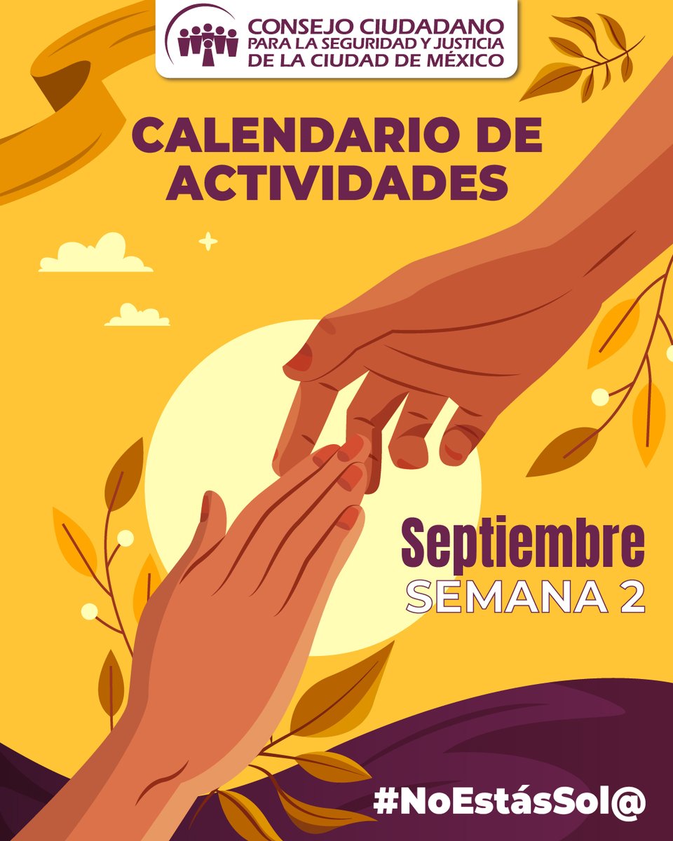 📅En el mes de #septiembre hablaremos sobre la prevención del suicidio, rompe estigmas sobre la salud mental. Únete a nuestras pláticas y talleres GRATUITOS. Confirma tu asistencia en las sedes: Azcapotzalco: 55 5353 4990 ext. 3004 Iztapalapa: 55 5488 2592 ext. 3004. 📷