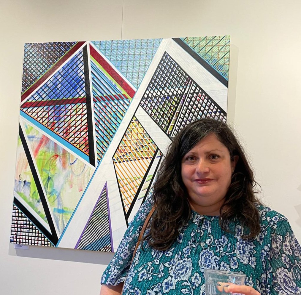 ecjazeb's tweet photo. A picture from the Private View of "STRUCTURES" a thought-provoking group show @LewesDepot which forms part of the @ArtwaveFestival initiative in Lewes and surrounding areas of East Sussex. It's open at weekends from 6th til 21st September, so do please pop by if you can. https://t.co/TudWI3knGC