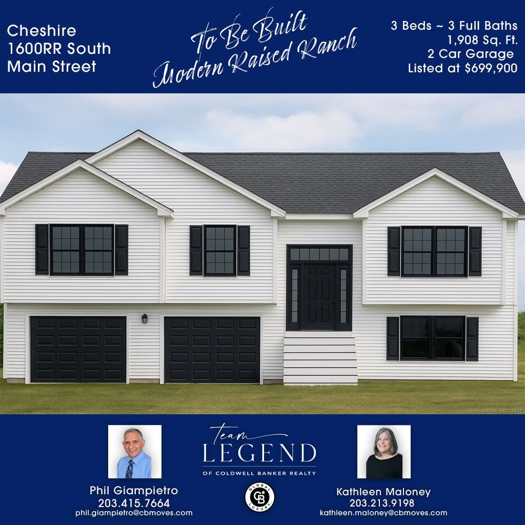 Phil Giampietro (@phil027) on Twitter photo New Construction ~ Cheshire
Team Legend ~ Of Coldwell Banker Realty
1600Rr South Main St Cheshire, CT 06410
3 Beds ~ 3 Full Baths ~ 2 Car Garage ~ $699,900
Visit the listing bit.ly/3SMrHgz
Call or text me at 203-415-7664
Email: Phil.Giampietro@CBmoves.com New Construction ~ Cheshire
Team Legend ~ Of Coldwell Banker Realty
1600Rr South Main St Cheshire, CT 06410
3 Beds ~ 3 Full Baths ~ 2 Car Garage ~ $699,900
Visit the listing bit.ly/3SMrHgz
Call or text me at 203-415-7664
Email: Phil.Giampietro@CBmoves.com