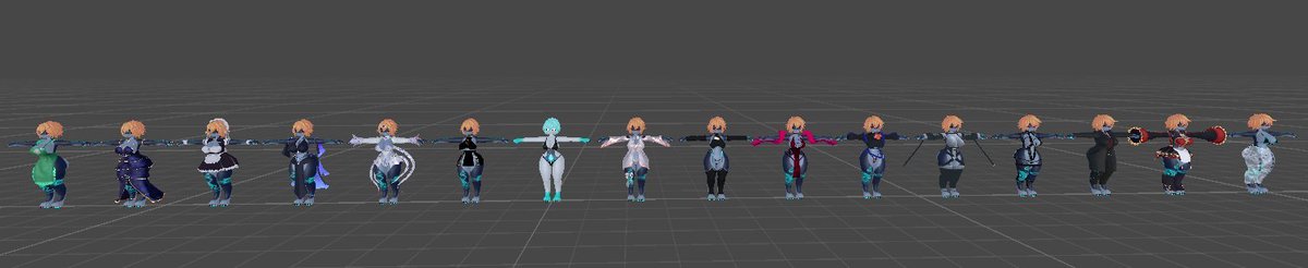 I'm so pretty with all the clothes i made, like, damn, so many outfits are great on me, i will make more if i get more good outfits to do~