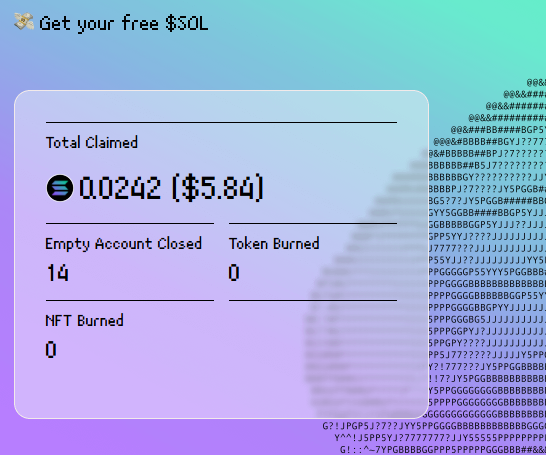 R_DeiaCris's tweet photo. 💸 Já achou dinheiro esquecido na carteira? 
Imagina encontrar Solana perdida na blockchain! 
Confere se você também tem alguma solaninha esquecida: https://t.co/HrvWY0DWIv 
Valeu pela dica, @giulianaamandaO 🫶

#Solana #CryptoSurpresa #BlockchainTreasure https://t.co/fGYYqQIRR6