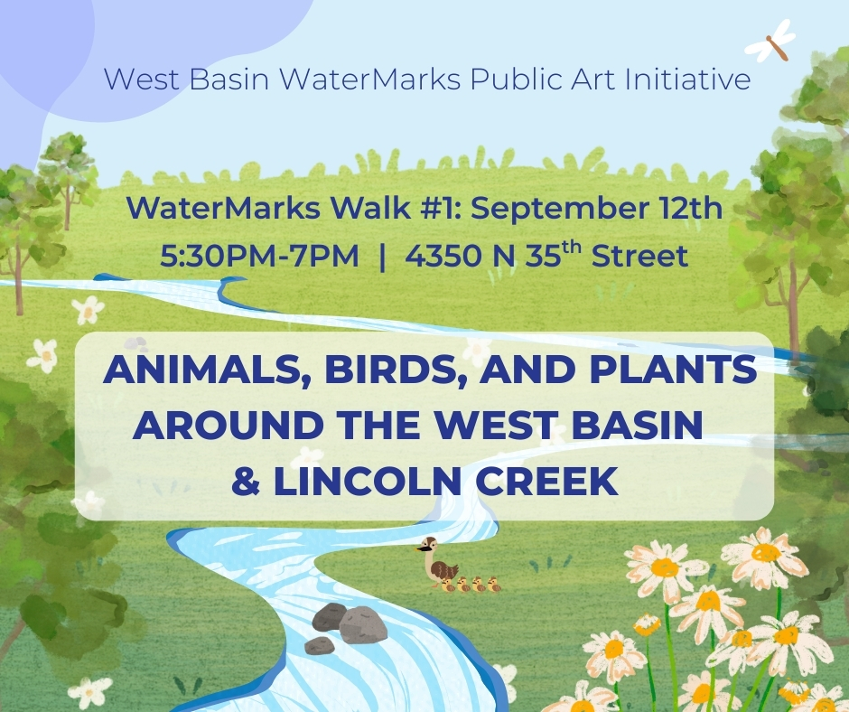 Mark your September calendars for an educational &amp; creative neighborhood walk: Animals, birds, &amp; plants around the West Basin &amp; Lincoln Creek. Join us next Friday, September 12th, from 5:30pm-7pm! nwscdc.org/engage-events/…