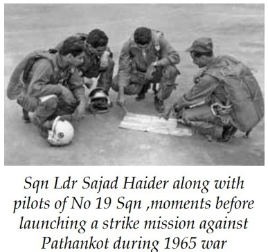 6 September 1965
On this day, Pakistan Air Force launched its first offensive strike of the 1965 war, targeting India’s Pathankot Airbase. A formation of eight F-86 Sabres from No. 19 Squadron, led by Sqn Ldr Sajad Haider, destroyed 13 Indian aircraft on the ground, including