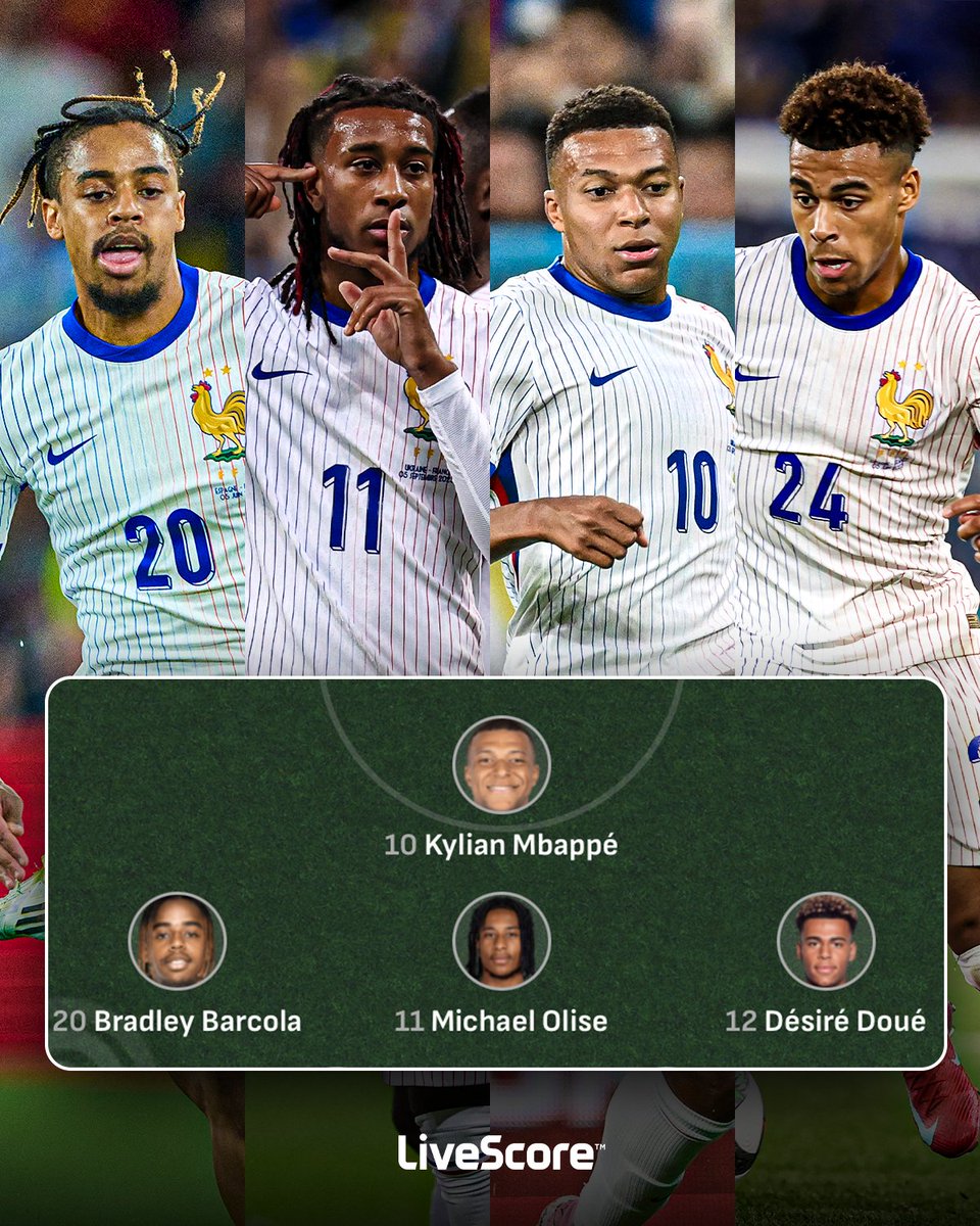 livescore's tweet image. France’s front line is giving defenders nightmares 🇫🇷 😳