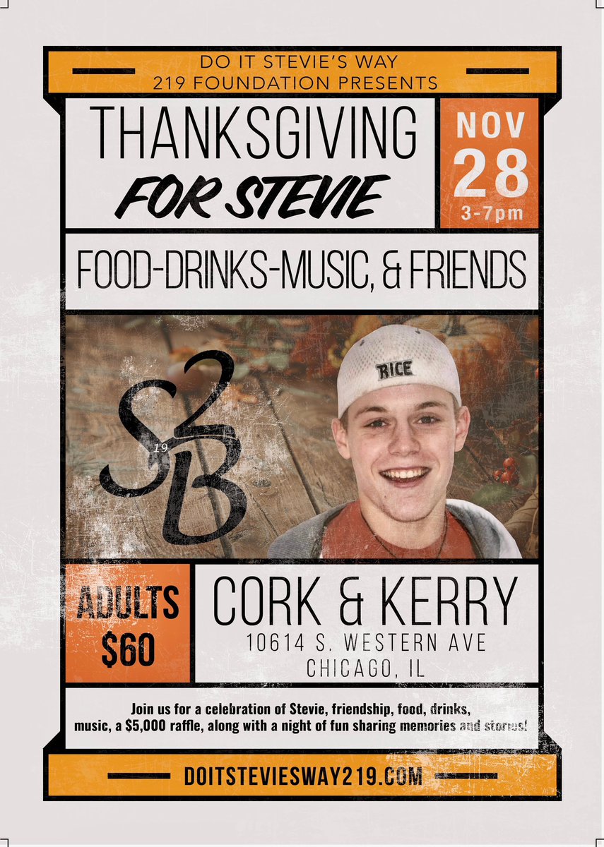 Join us on Black Friday 2 celebrate a life well lived.
<a href="/DISW219/">DoItStevie'sWay219</a>