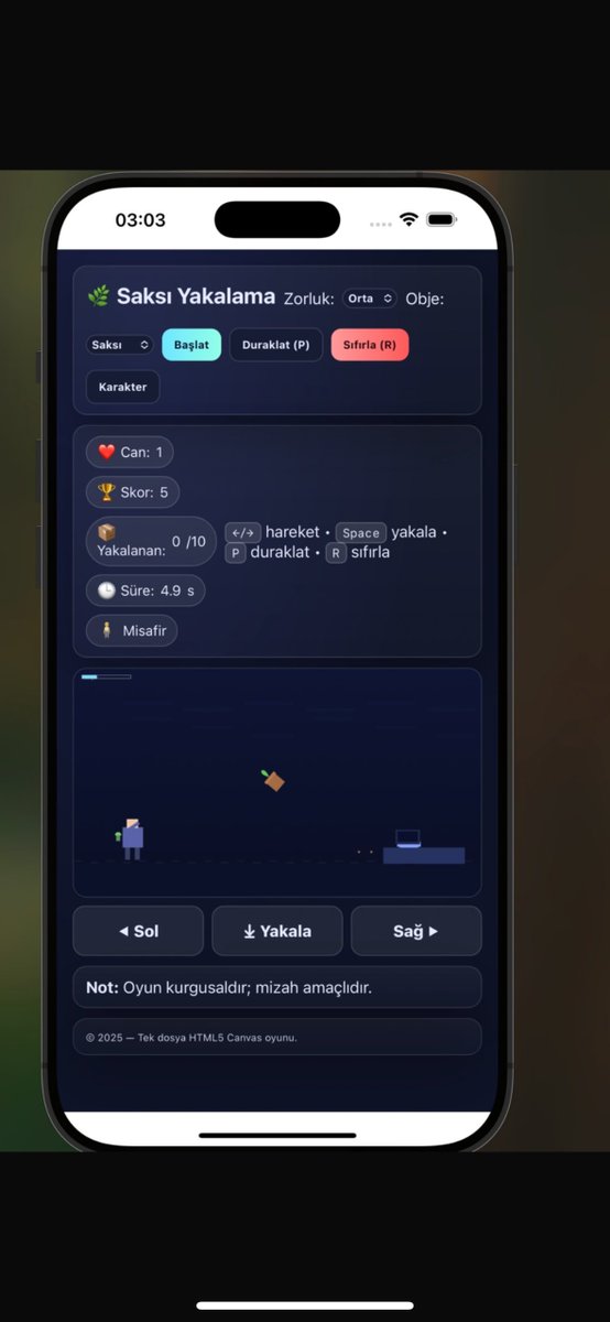 tannmms's tweet image. Bu elemanın saksı attığı şey’i oyuna çevireyim dedim. Gravity settings’de kâr etmedi. Nasıl tutturdun olum anlatsana biraz ya :) 

#hakkıalkan #sametjankovic #shiftdelete #shift #delete #saksi #saksı #Gamescom2025 #gaming