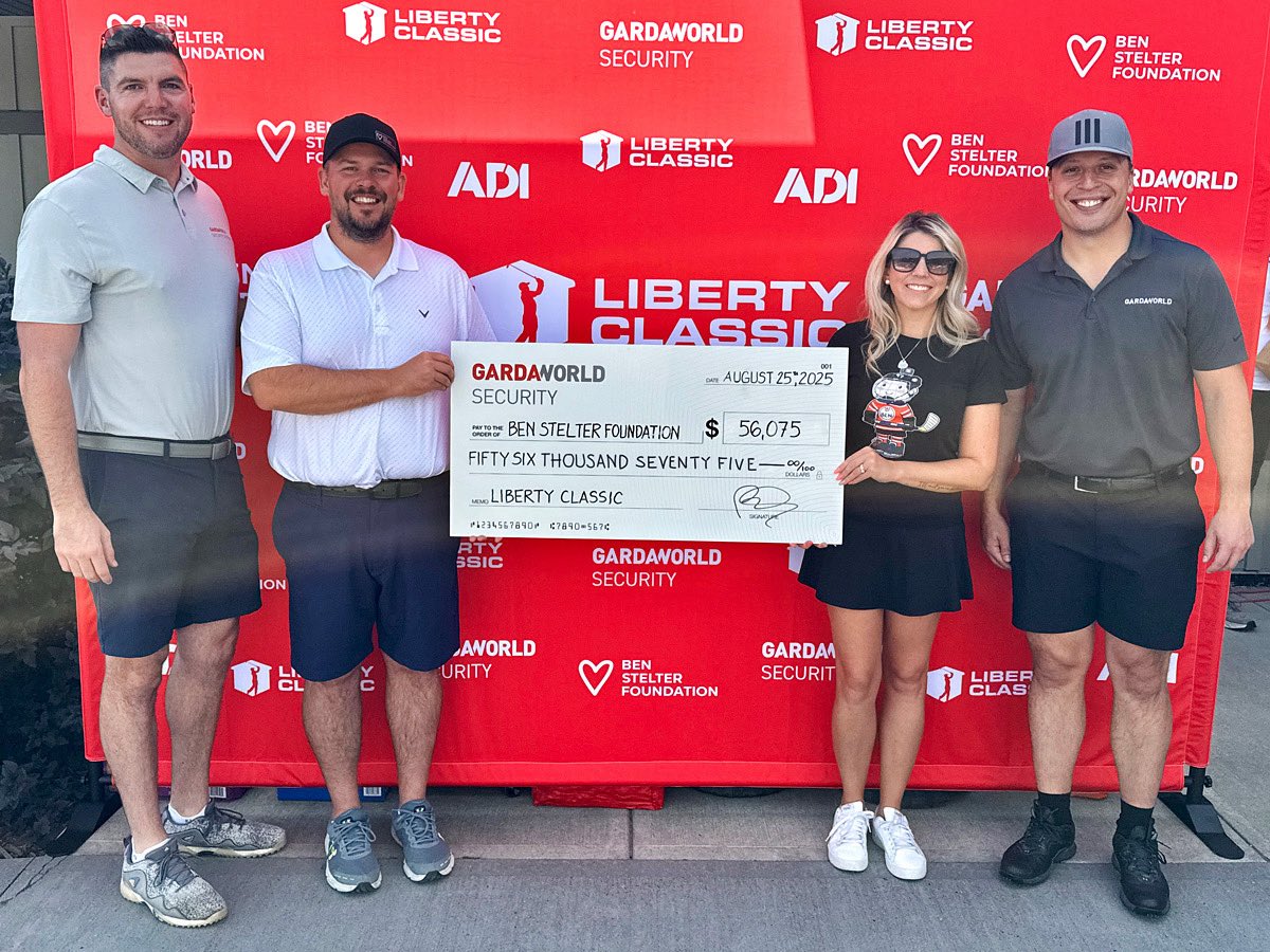 We were honoured to be part of the Liberty Classic presented by GardaWorld Security Golf Tournament. Thanks to their incredible efforts, sponsors and supporters, they raised an amazing $56,075 in support of the Ben Stelter Foundation! 

Thank you GardaWorld and everyone involved!