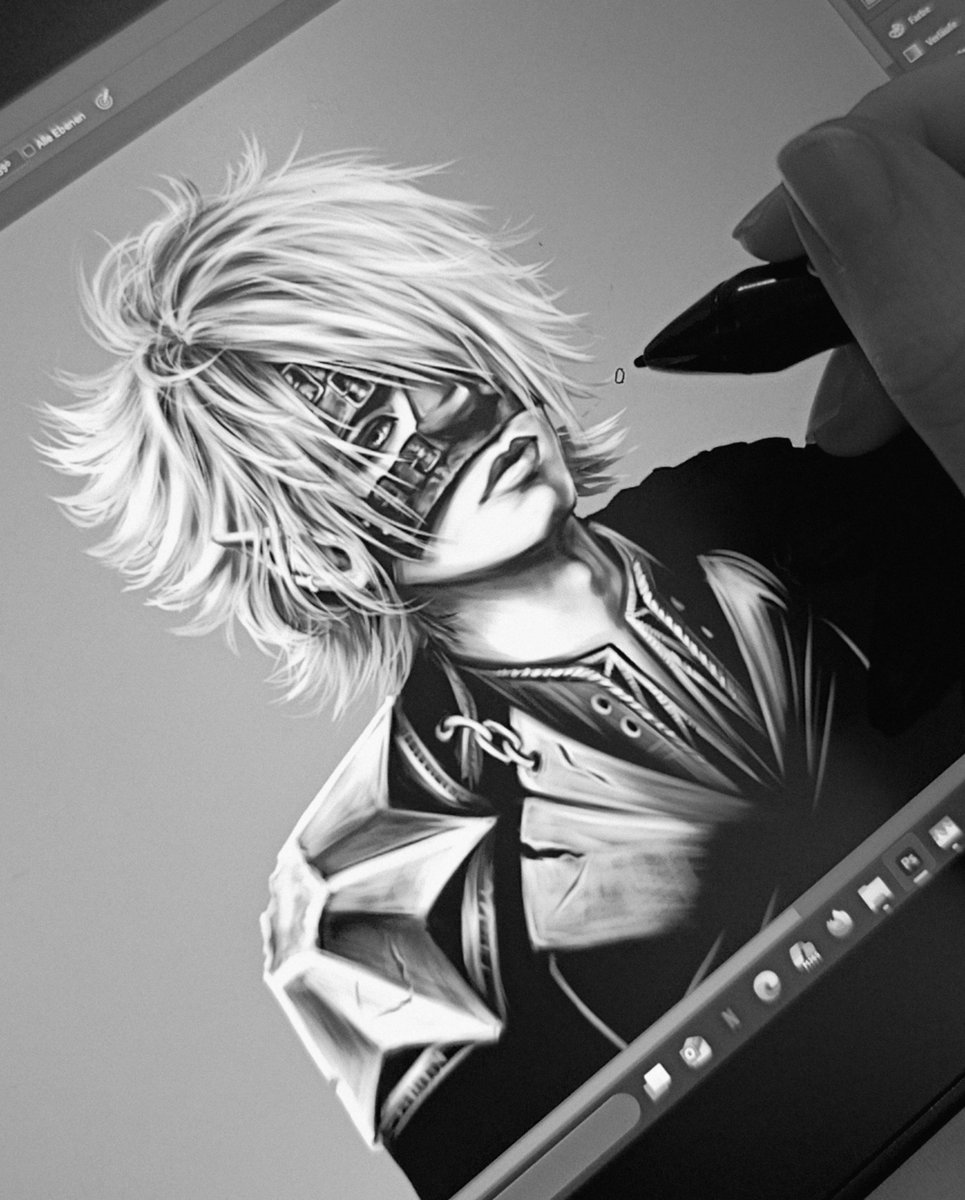 I always love painting Reita's wild hair. It's so satisfying 🤌🏼