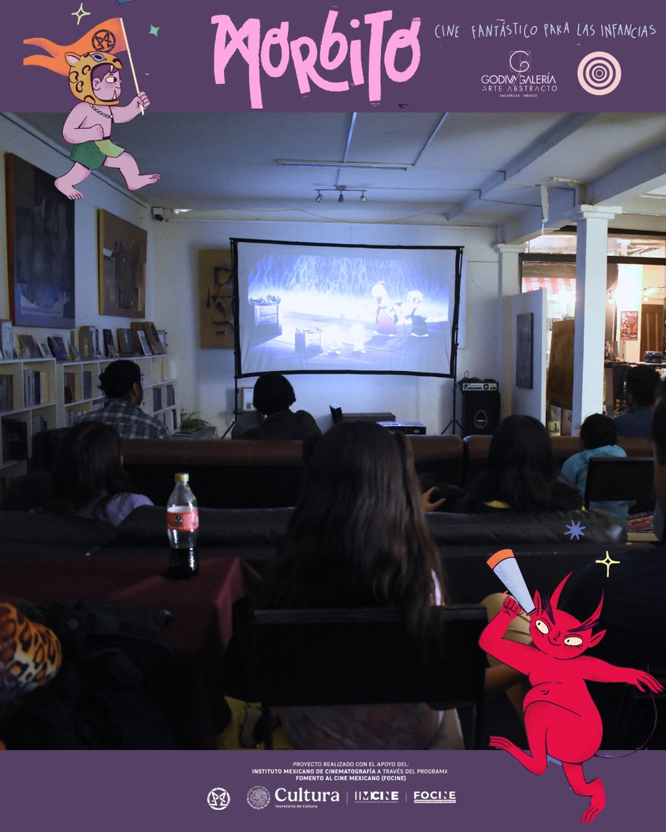 CinemaNubo's tweet photo. ¡Tardes de cine para peques! @elmorbitocine 
Este mes, nuestro cineclub se llena de magia, risas y aventuras para toda la familia ✨
📍Fernando Villalpando #206, Zacatecas Centro.
🎟️Consulta la cartelera en: https://t.co/ojAun5P4pM
¡ENTRADA LIBRE! #Zacatecas https://t.co/OzxfnPgK0s