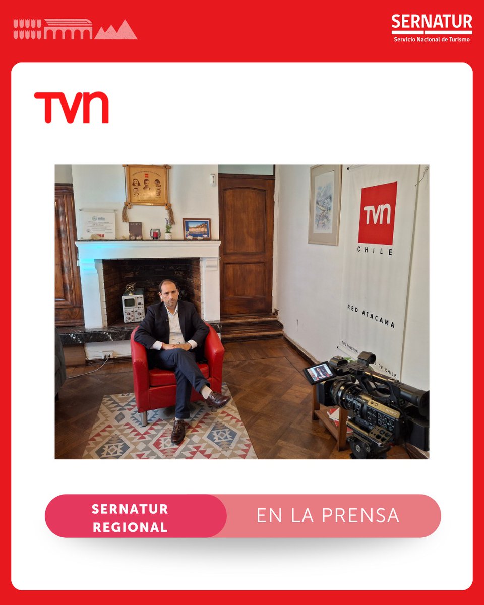 Nuestro director regional Alejandro Martín, fue entrevistado por TVN Atacama, donde compartió detalles sobre el esperado fenómeno del Desierto Florido 2025 y Fiestas Patrias.
📺 La entrevista completa la pueden ver hoy en la señal regional de TVN, a las 21:45 hrs.