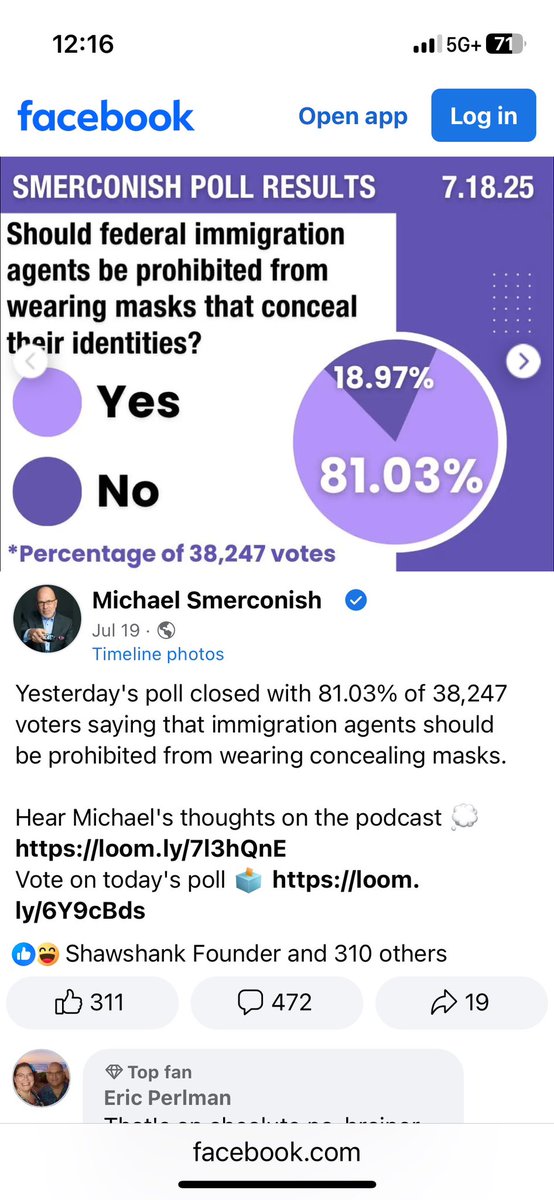 Jess_Bartholow's tweet photo. In a poll of over 30,000 people, there was overwhelming support for mask prohibition to ICE.
That is why @seiucalifornia is proud to support #CaLeg #SB627 (@CASenateDems @Scott_Wiener) which would achieve this prohibition in state law). https://t.co/LoOEUT1AIp