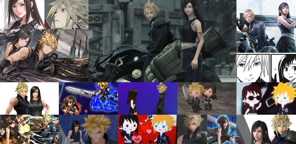 Cloud's and Tifa's AC outfit getting added to different games/spinoffs, etc. is one of my favorite things they'd done 🥹
#Cloti #クラティ #FF7