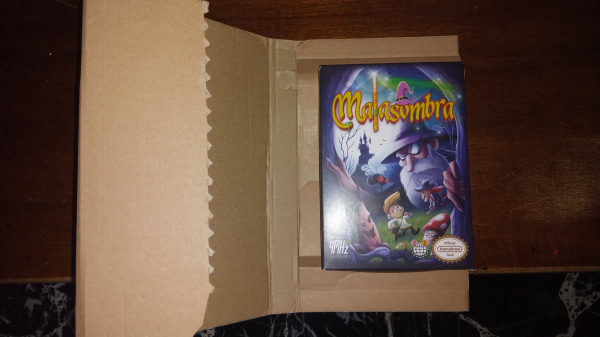 Arrivato oggi questo magnifico gioco per #nes MALASOMBRA! Fantastico gioco dei <a href="/4mhz_en/">4MHz.es in English</a> <a href="/4mhz_es/">4MHz.es</a> non vedo l'ora di provarlo grazie #retrogamer #8bit #nintendo #retrogames