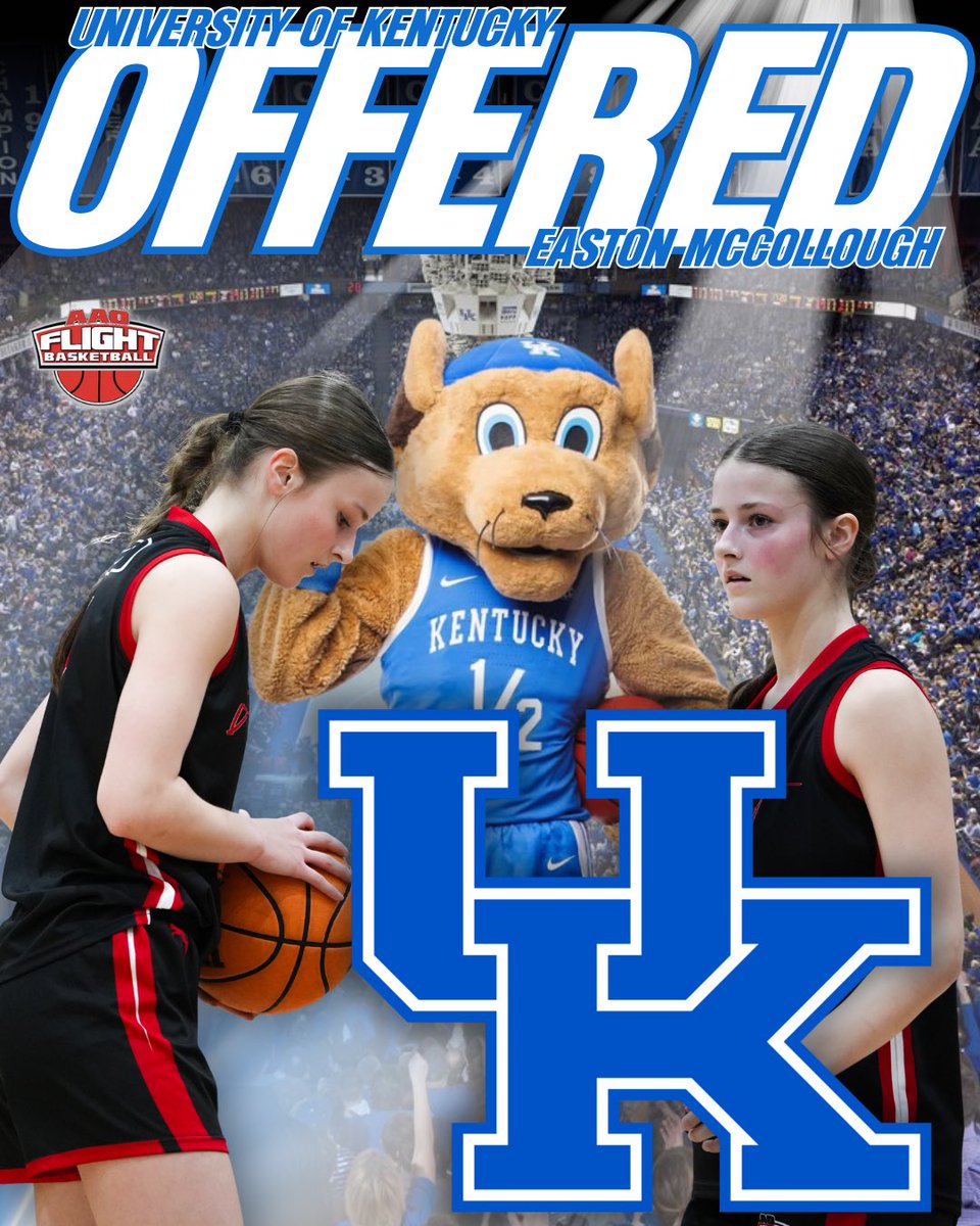 Excited to announce I have received an offer from <a href="/KentuckyWBB/">Kentucky Women’s Basketball</a> !! Thank you <a href="/CoachBrooksUK/">Kenny Brooks</a>, <a href="/Will_Sims__/">Will Sims</a> , and staff for believing in me!! 💙🤍