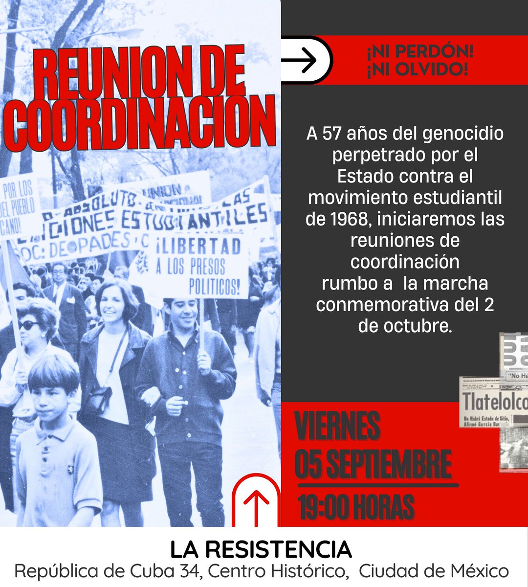 Comité 68 Pro Libertades Democráticas tweet media