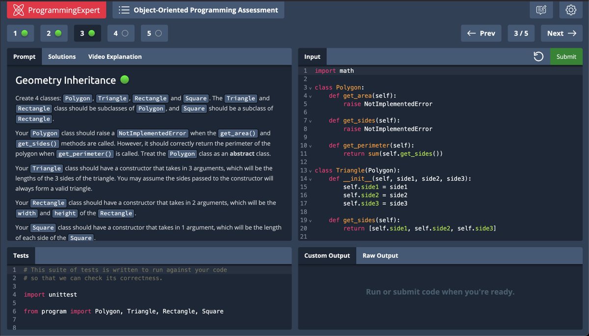 sohanreddyy's tweet image. Day 2:
Completed Abstract Classes and Interfaces with Three Assessments on OOPs
#ProgrammingExpert