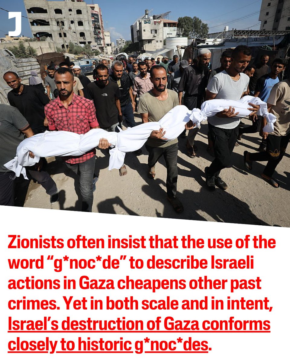 jacobin's tweet image. The International Association of Genocide Scholars has overwhelmingly passed a resolution recognizing Israel’s crimes as genocidal.

Where the label was once accused of being exaggerated, critical scrutiny is now turning against the genocide deniers: jacobin.com/2025/09/genoci…