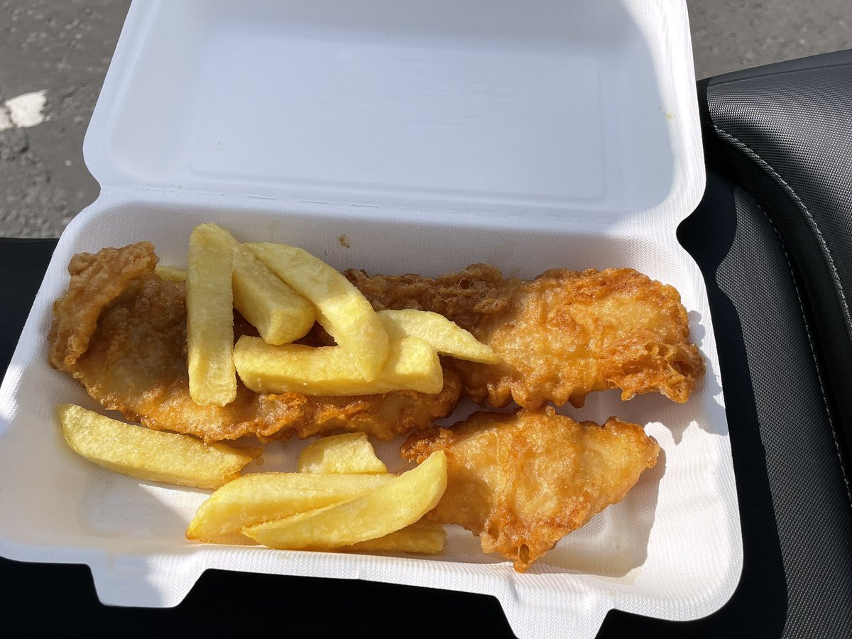 Nice run out for a chippy lunch today 🏍️ #torrhead #ballycastle #mortons 🎣🍟