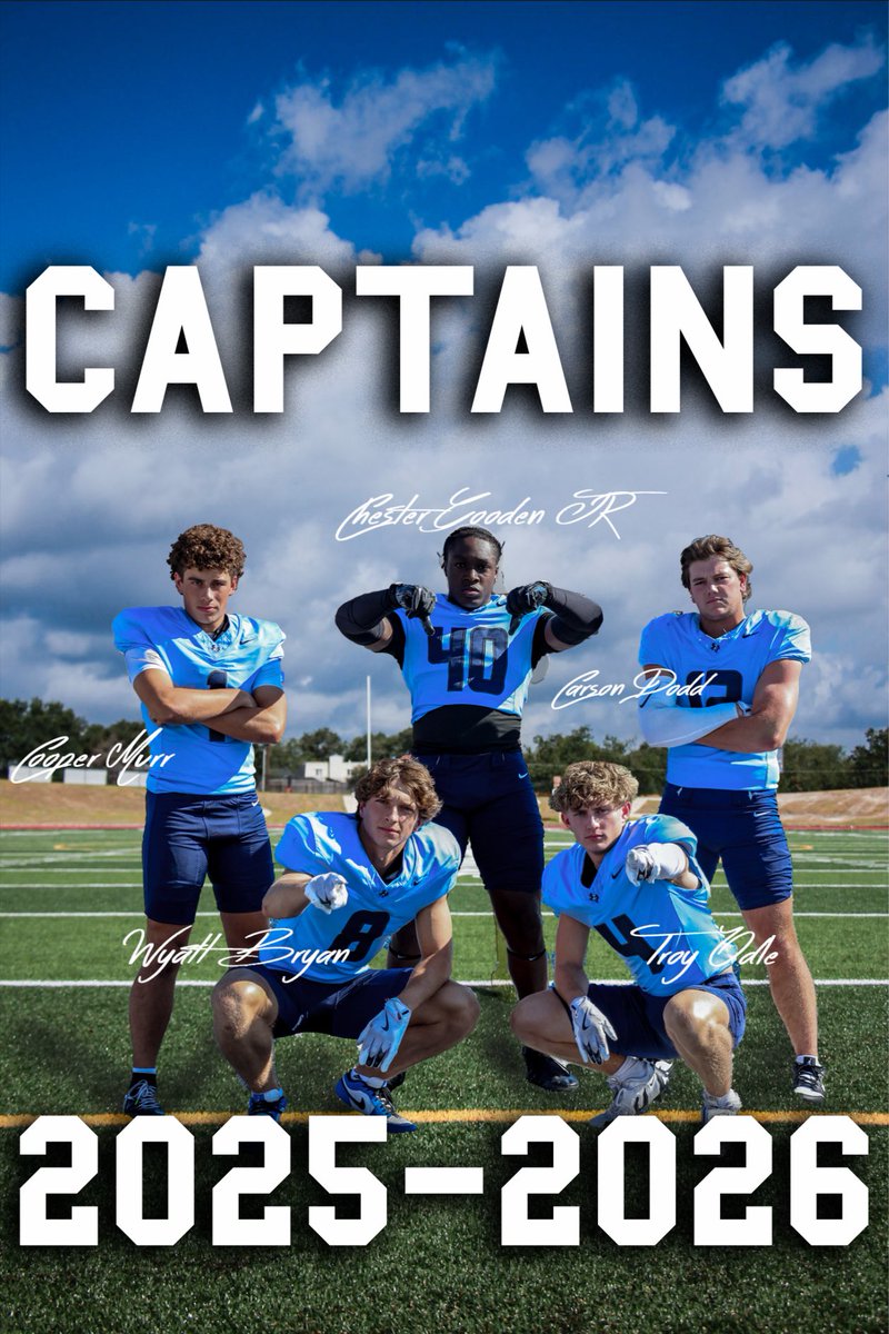 BHSVikingFB's tweet photo. Introducing our captains for this season!

#GoBigBLUE
#RollBryan https://t.co/6MxSUFTuaG